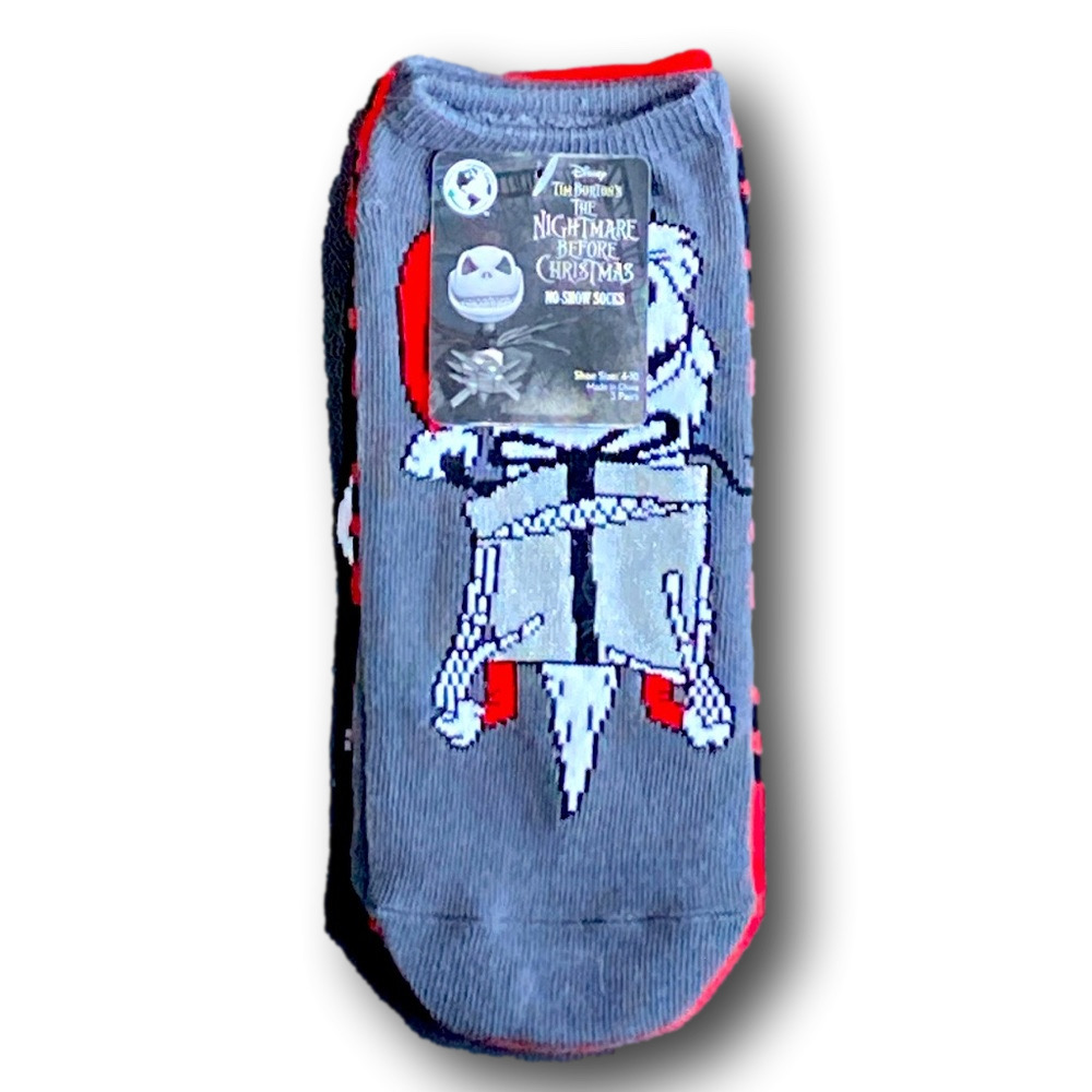 3-Pack Nightmare Before Christmas Funny Novelty No-Show Socks - NWT - Picture 3 of 4